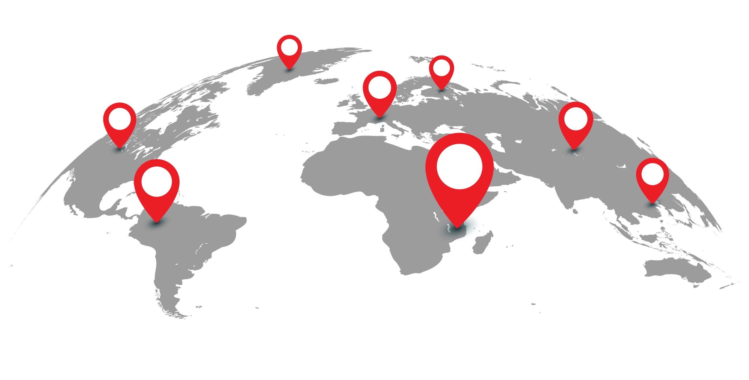 Map of Total Secure Export projects in Africa and the Middle East